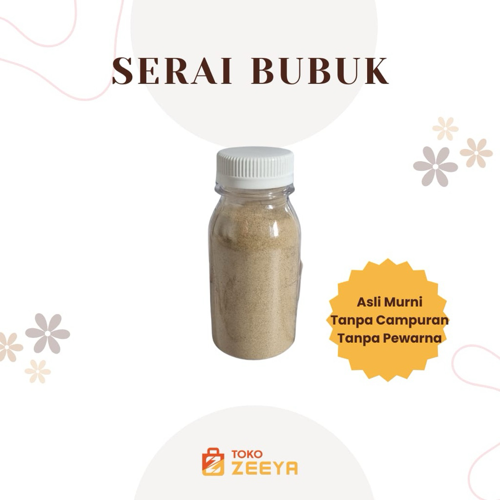 

Bubuk Serai Bubuk Sereh Original Lemongrass Tanpa Campuran