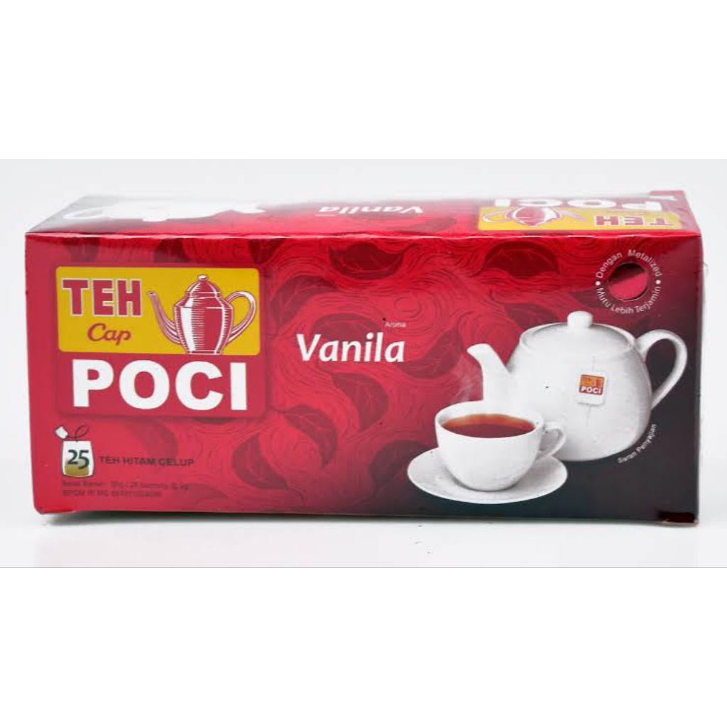

Teh Cap Poci Celup Vanila 25 kantong