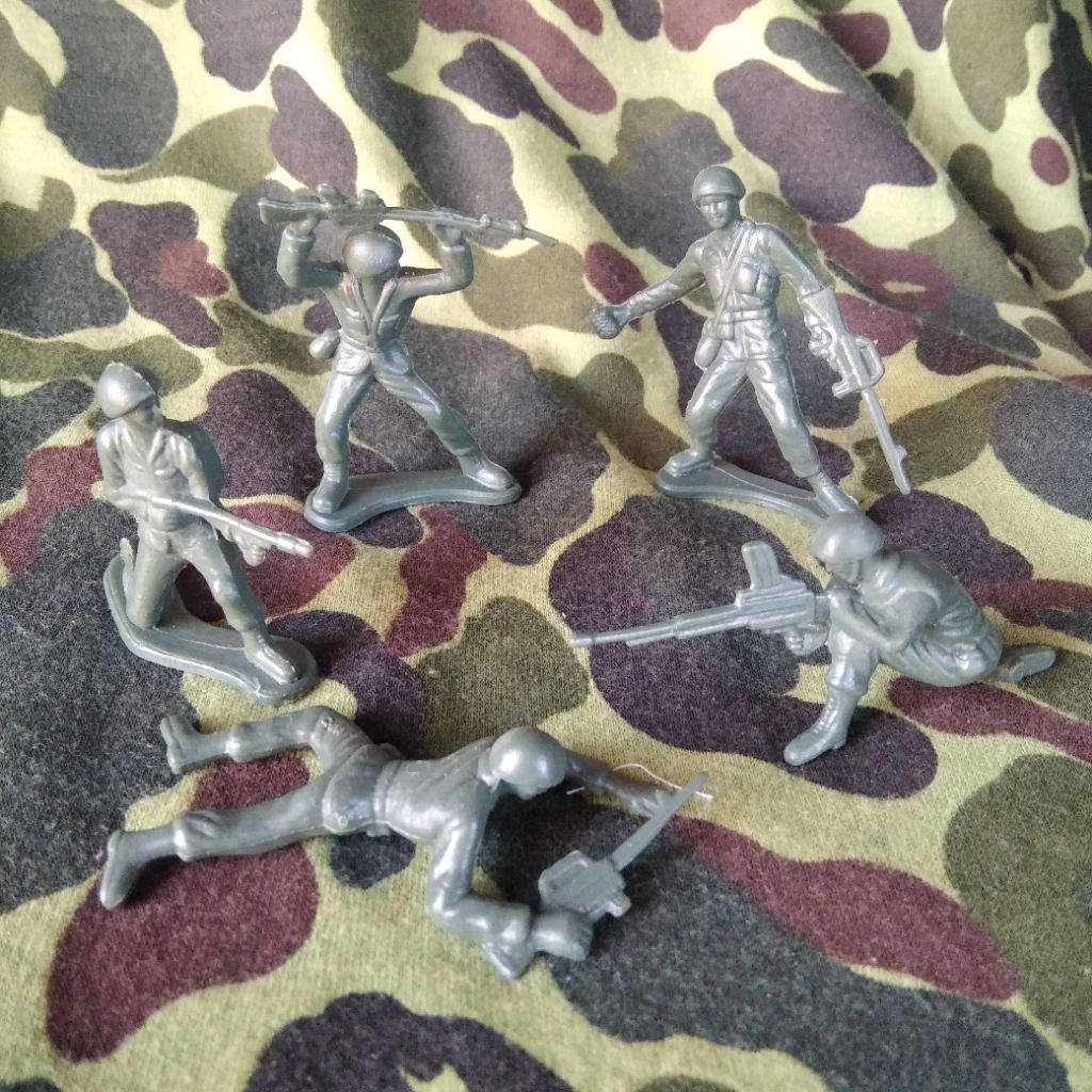 Figure Tentara Plastik Jadul Tentara Hijau Us Army Vietnam War Tentara Amerika Perang Vietnam Bahan 