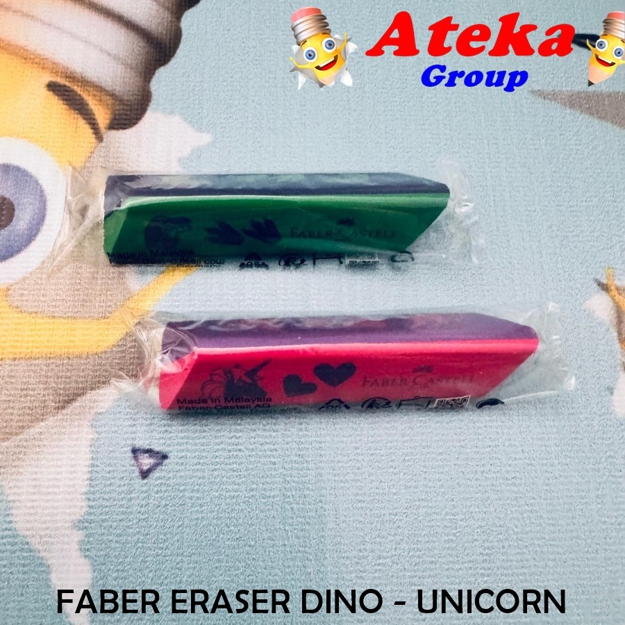

(1 PCS) FABER ERASER SEGITIGA DINO - UNICORN