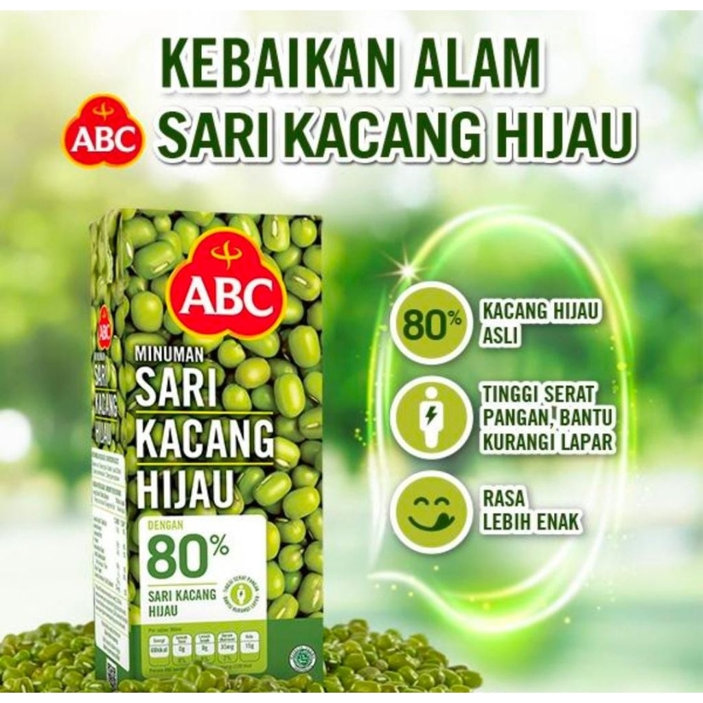 

ABC Minuman Sari Kacang Hijau 250ml 1 dus