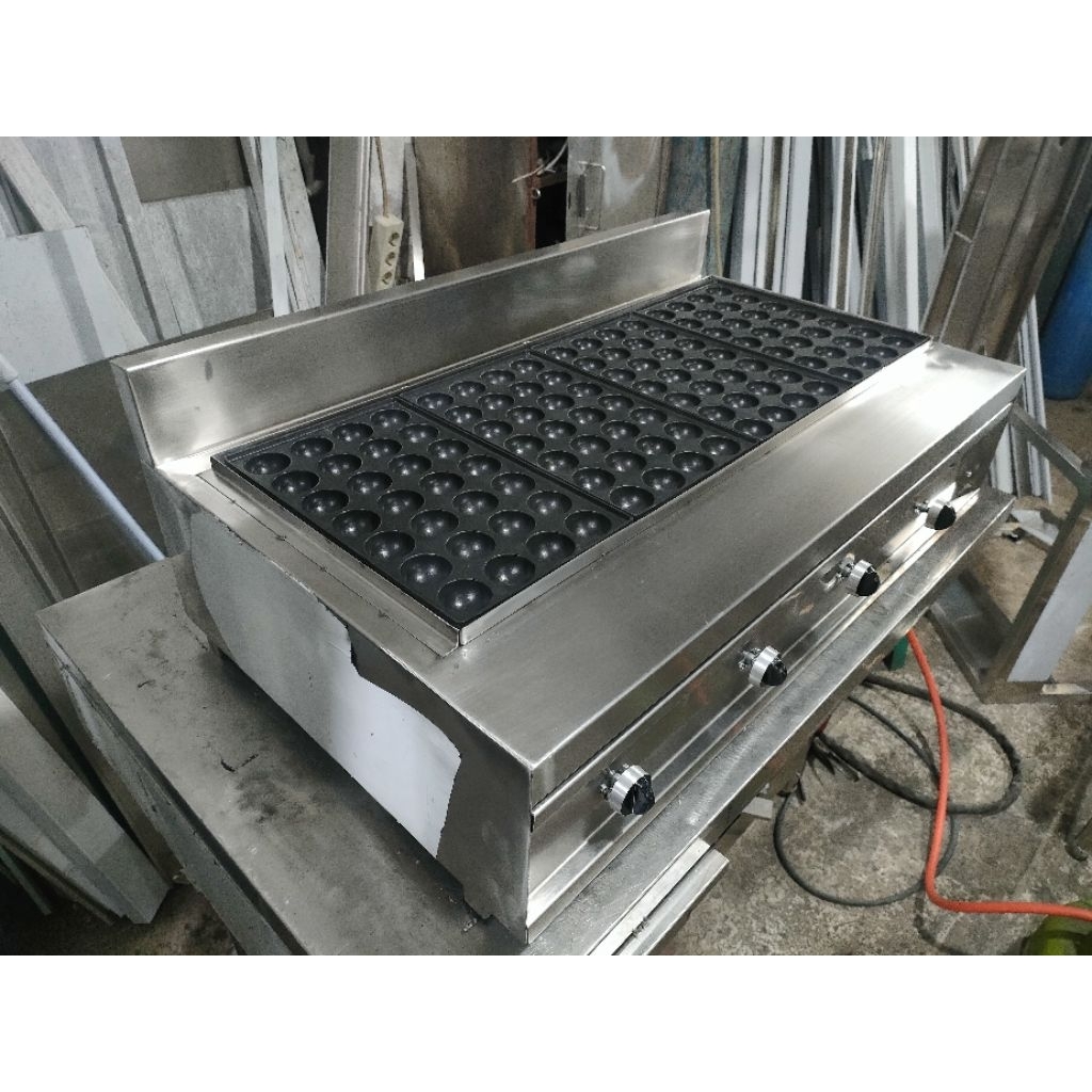 kompor takoyaki  + 4 cetakan