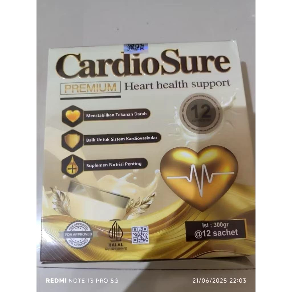 

PAKET 2 BOX SUSU CARDIOSURE ASLI 100% ORIGINAL SUSU HIPERTENSI STRUK JANTUNG DLL