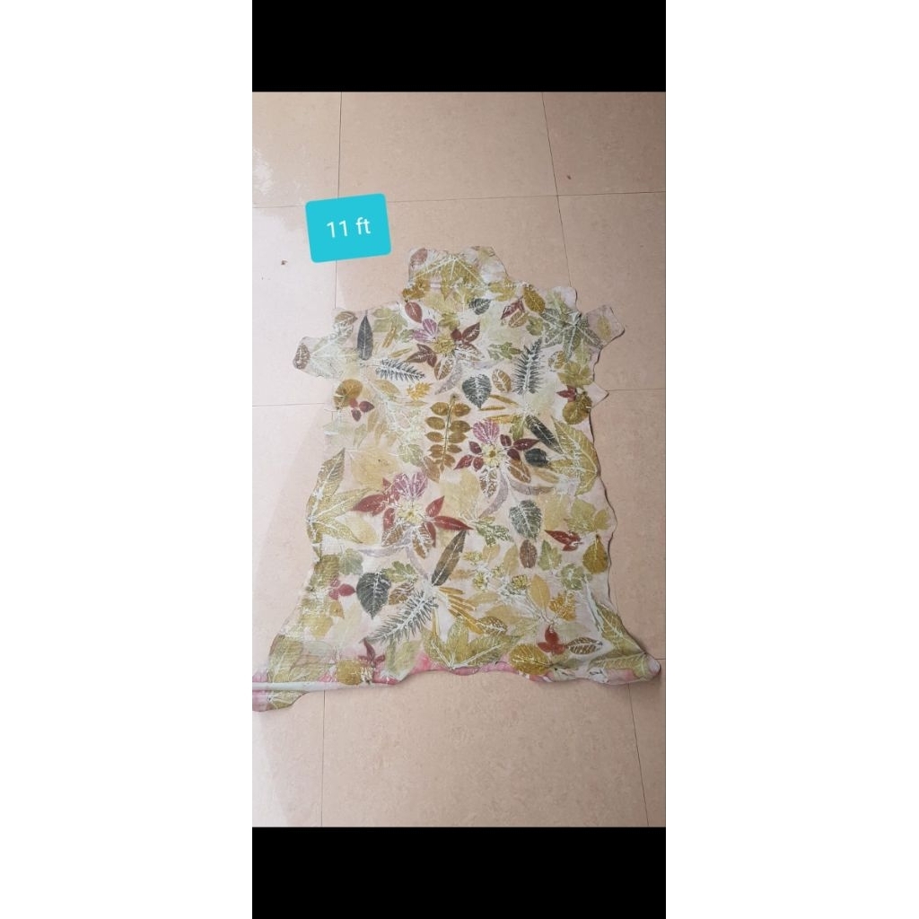Kulit Sapi Jenis Ecoprint Lembaran