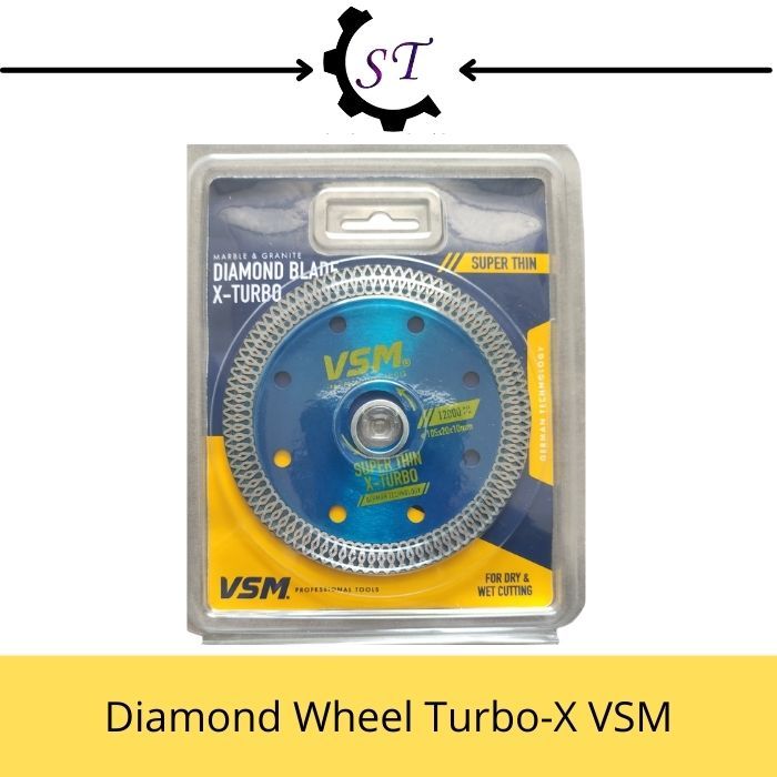 Diamond Wheel Turbo X 4 inch VSM / Mata Pisau Gerinda Gurinda Potong Keramik Marmer Granit 4" VSM