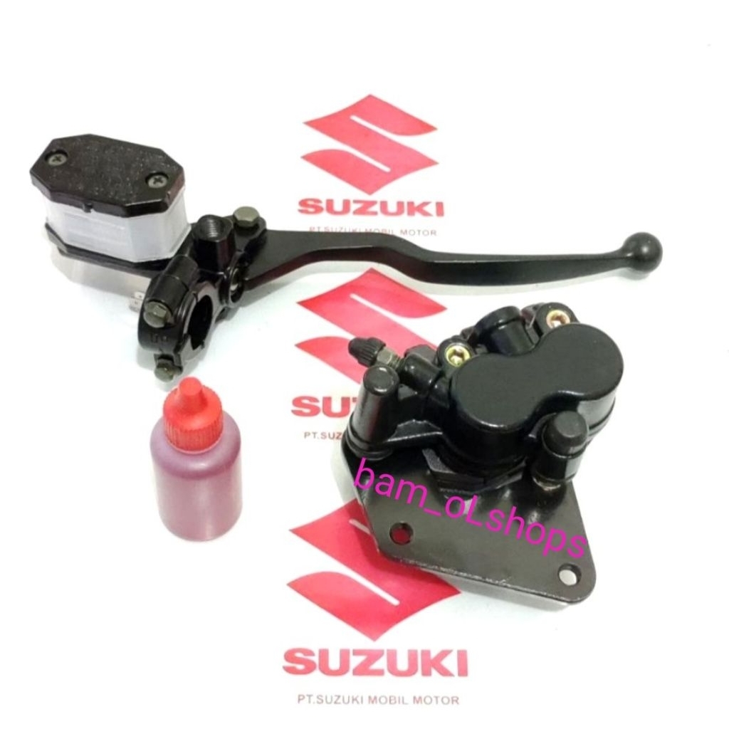 minyak rem+master rem set+kaliper depan Suzuki rgr 150,trs,trz,thunder 125