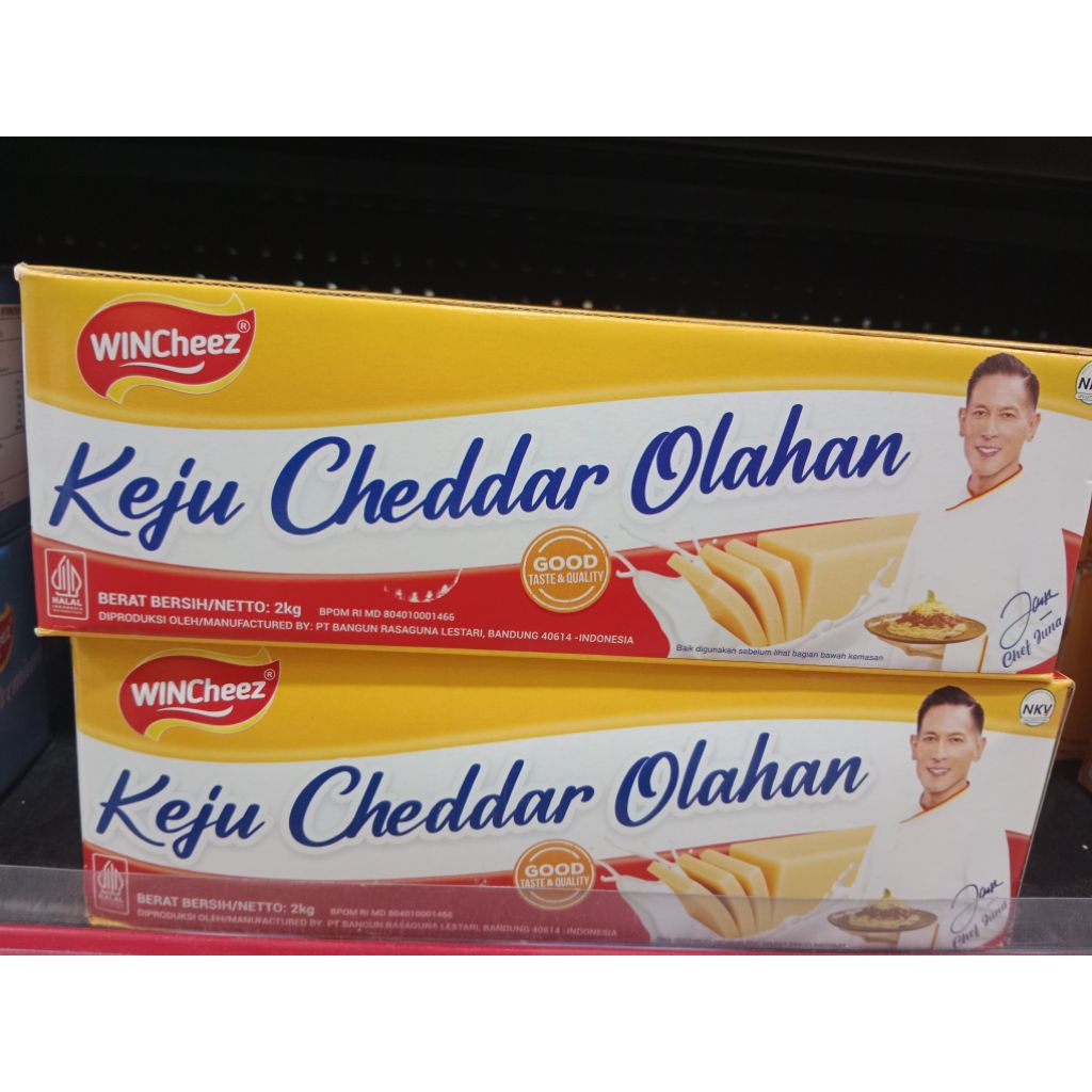 

Keju cheddar olahan wincheez 2 kg (utuh)