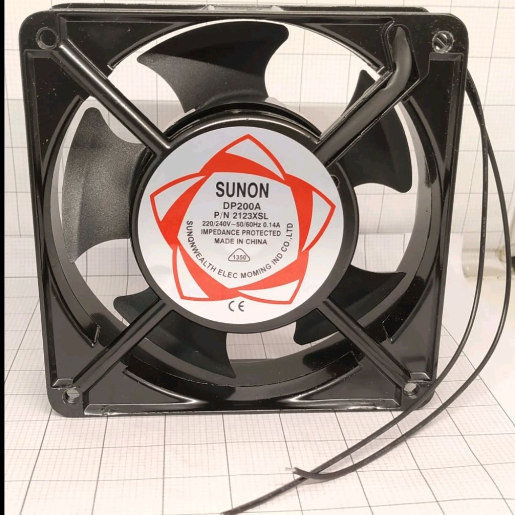 Fan AC Sunon / Fan AC 12 x 12 cm / Kipas Pendingin Sunon 12cm