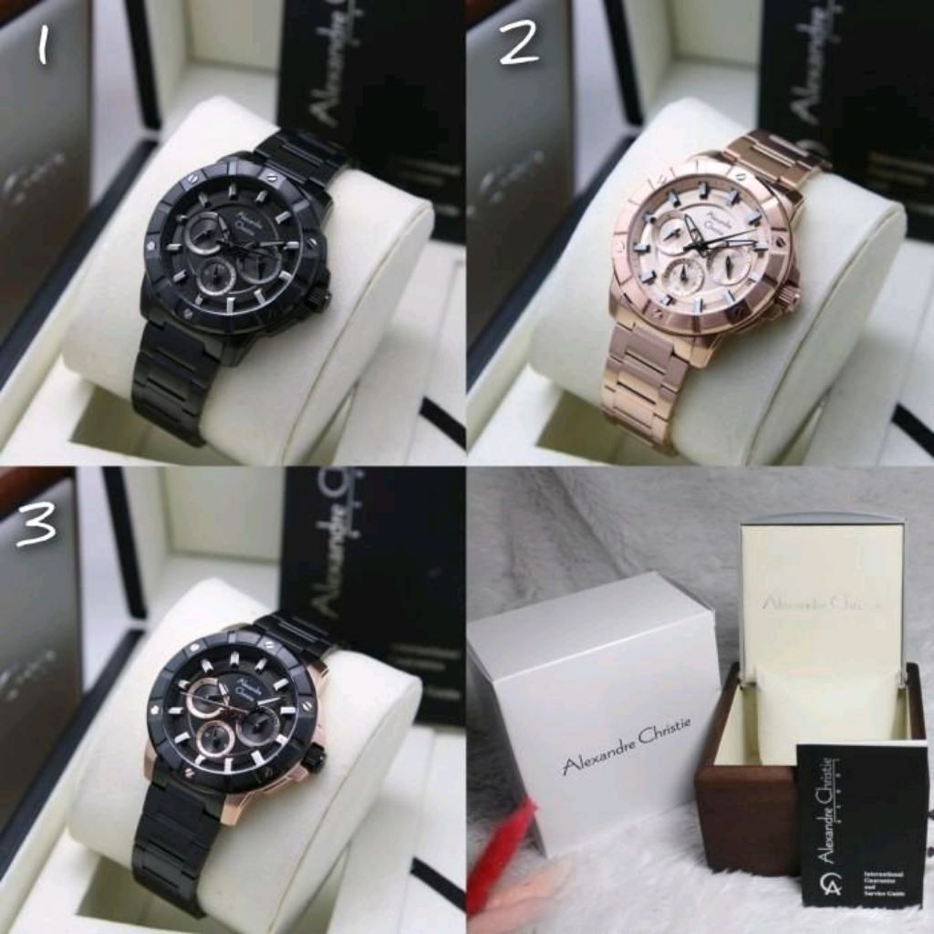 Jam Tangan Wanita Alexandre Christie 6609 AC 6609 AC6609 Original Stainless Steel