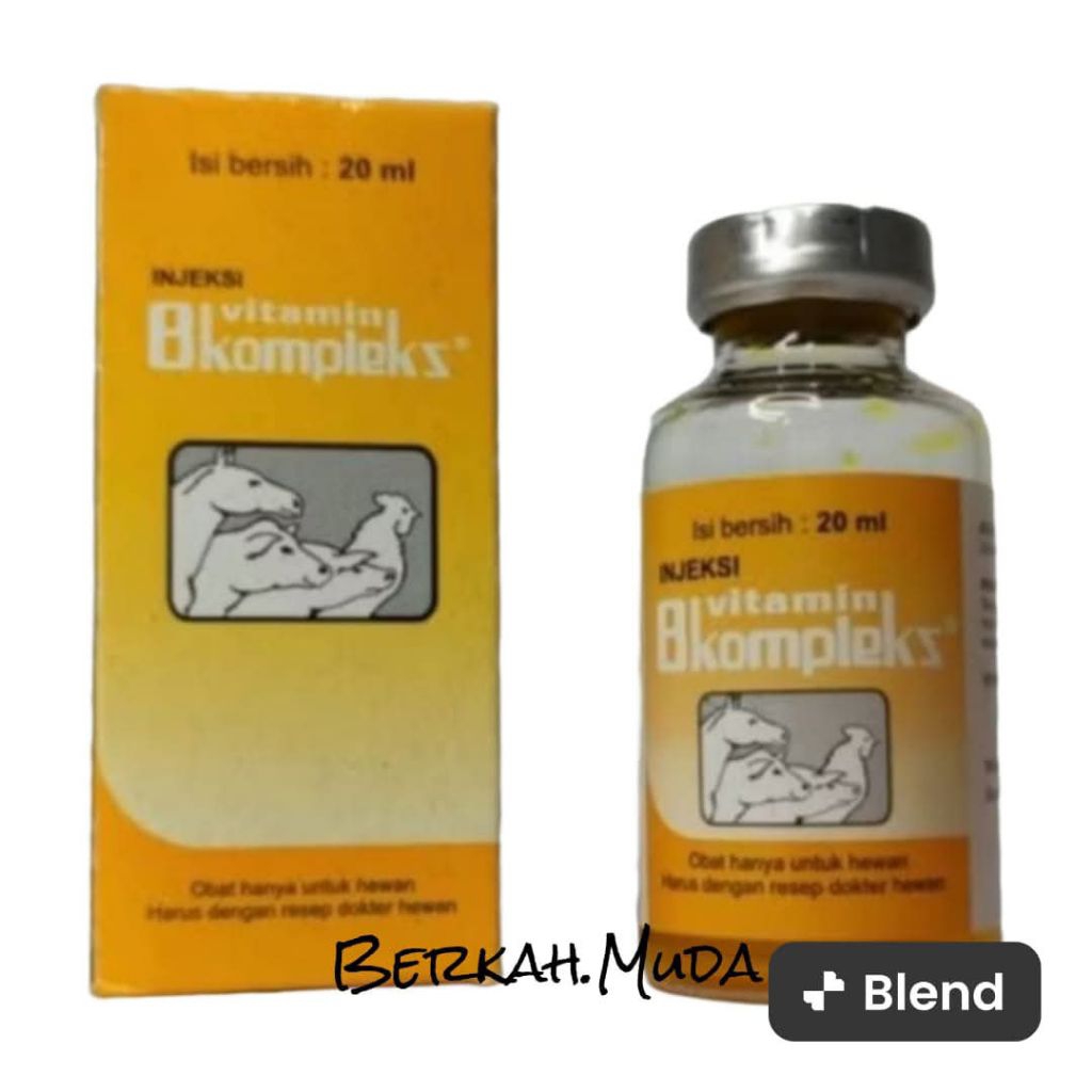 Vitamin Hewan B kompleks Injeksi Berat 20Ml