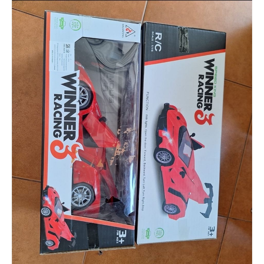 Mobilan RC Car Winner Racing 3 Remote Control 'merah / oren'