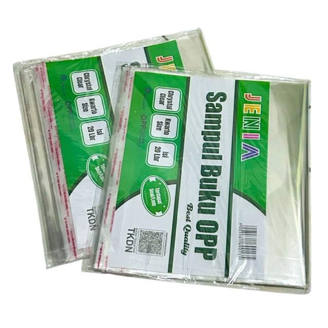 

SAMPUL PLASTIK KWARTO OPP LEM JENIA 20 LEMBAR