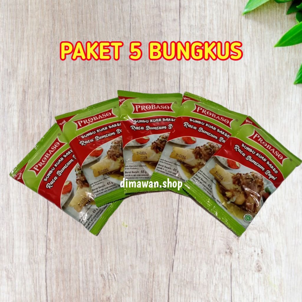 

PROBASO bumbu kuah bakso rasa sumsum sapi 65gram ( 5pcs )