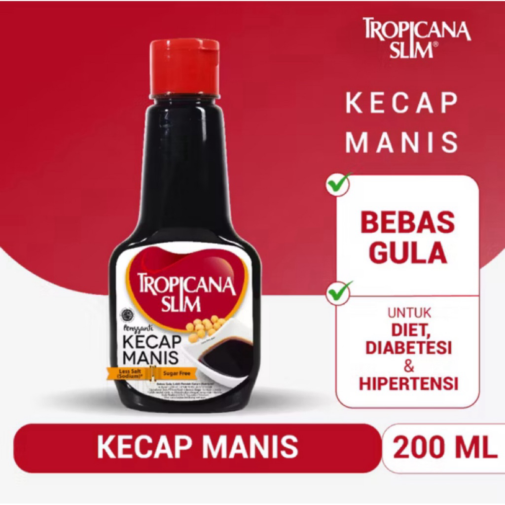 

Tropicana Slim Kecap Manis Tanpa Gula 200ml – Lebih Sehat, Tetap Nikmat
