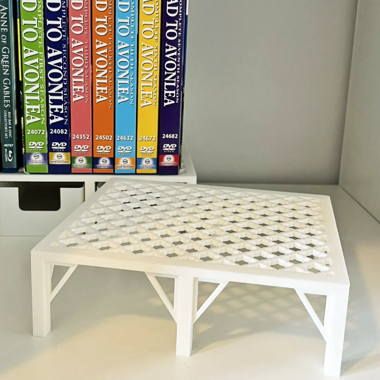 

DVD/BluRay/Book Riser PLA 3D Print | Dudukan Rak Ekstra Kuat | Display Estetik & Hemat Ruang