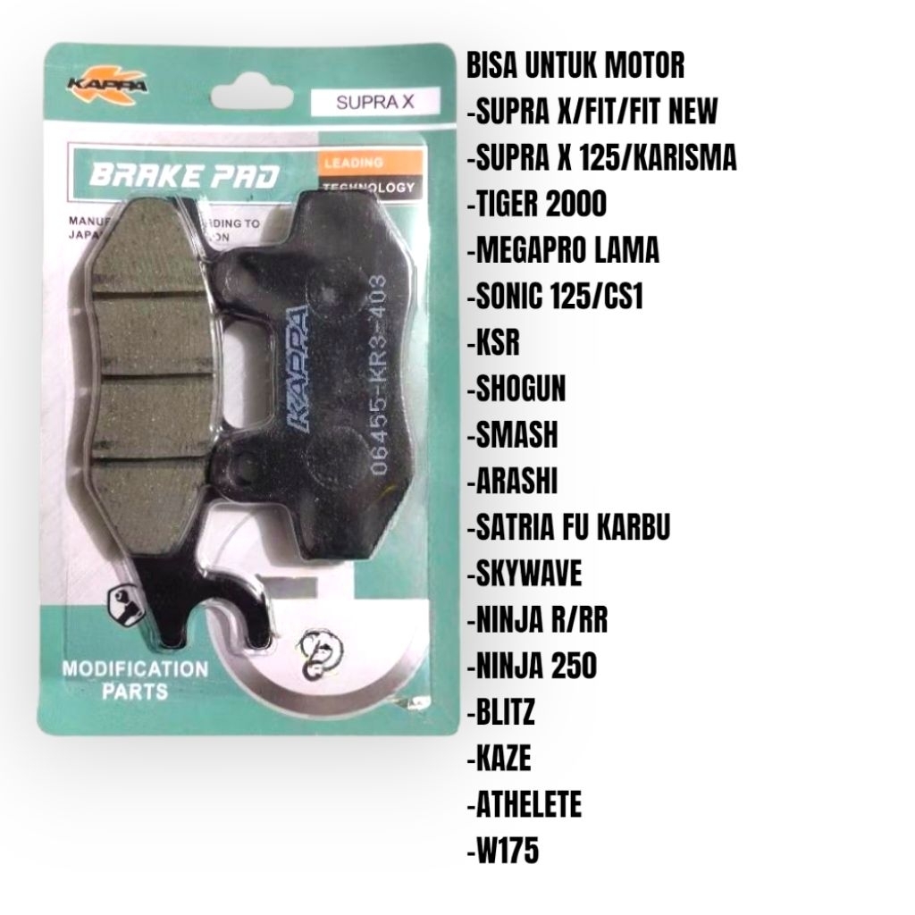 KAMPAS REM CAKRAM/DISPAD CAKRAM DEPAN SUPRA X,SUPRA FIT, SUPRA FIT NEW, KARISMA DLL