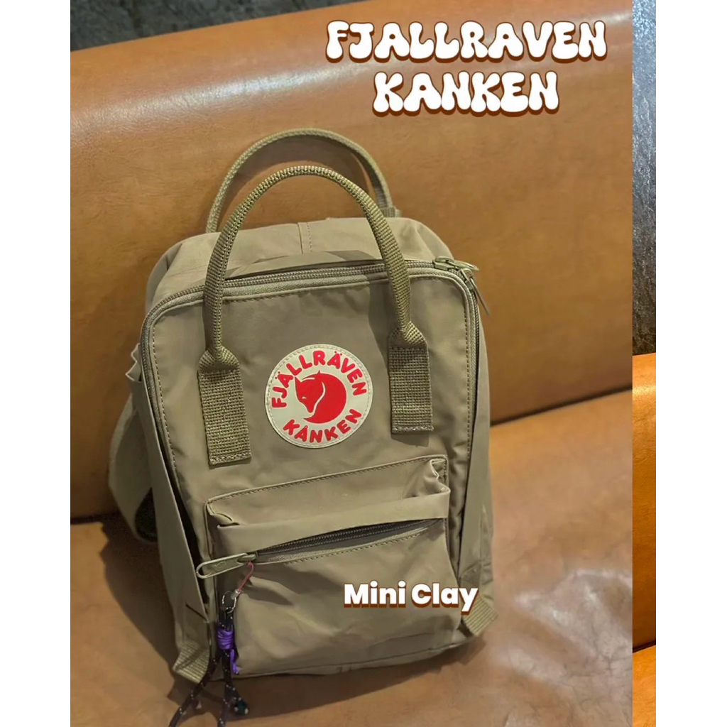 preloved fjallraven kanken mini clay