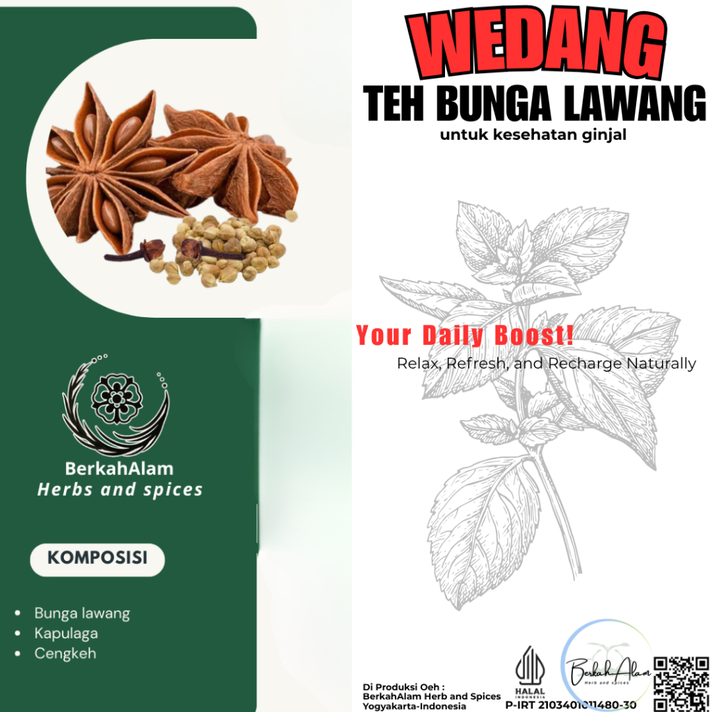

Wedang Teh Bunga Lawang Cengkeh Kapulaga Pekak Ramuan Herbal Kesehatan Ginjal
