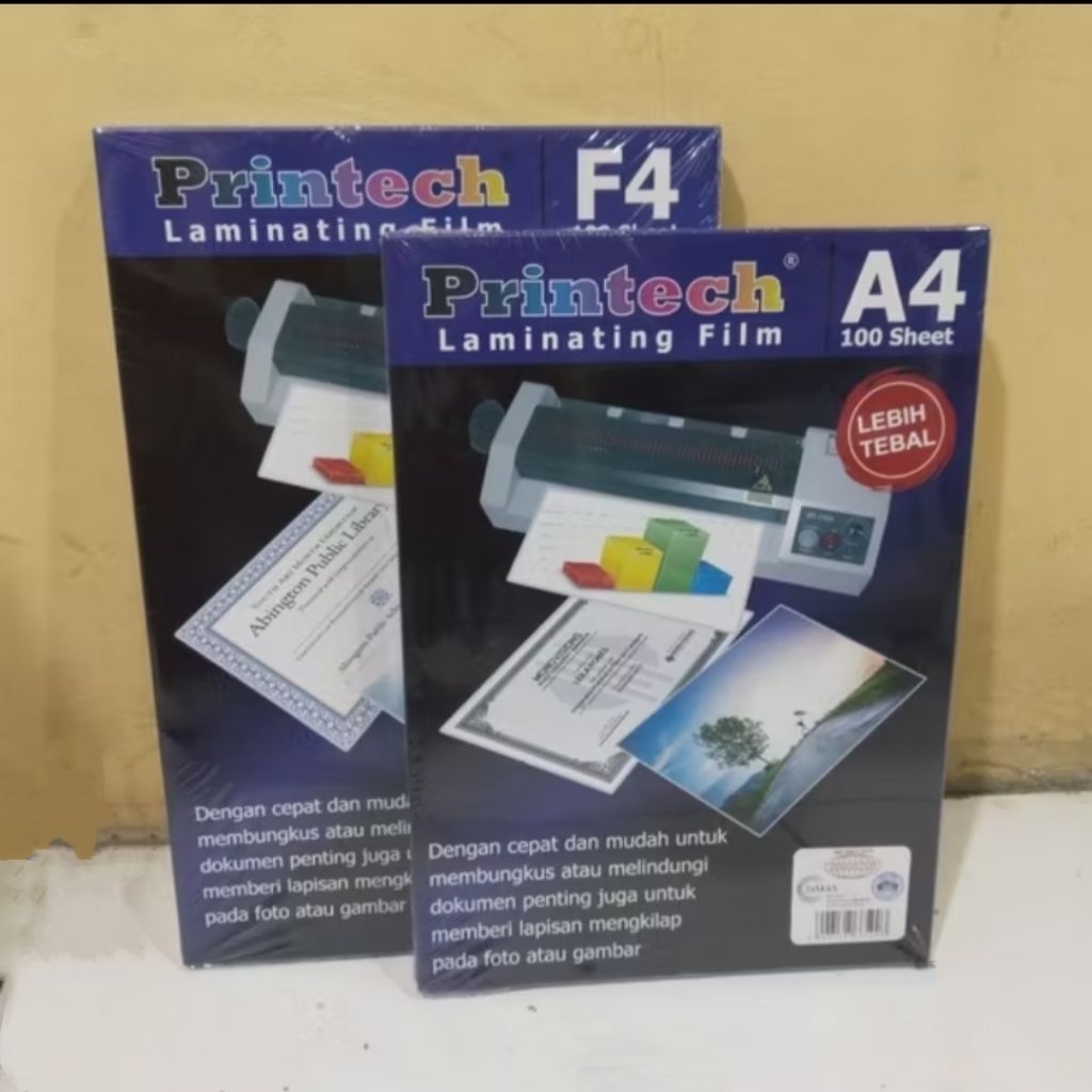 

1 Pak Plastik Laminating F4 / A4 Printech Isi 100 Lembar