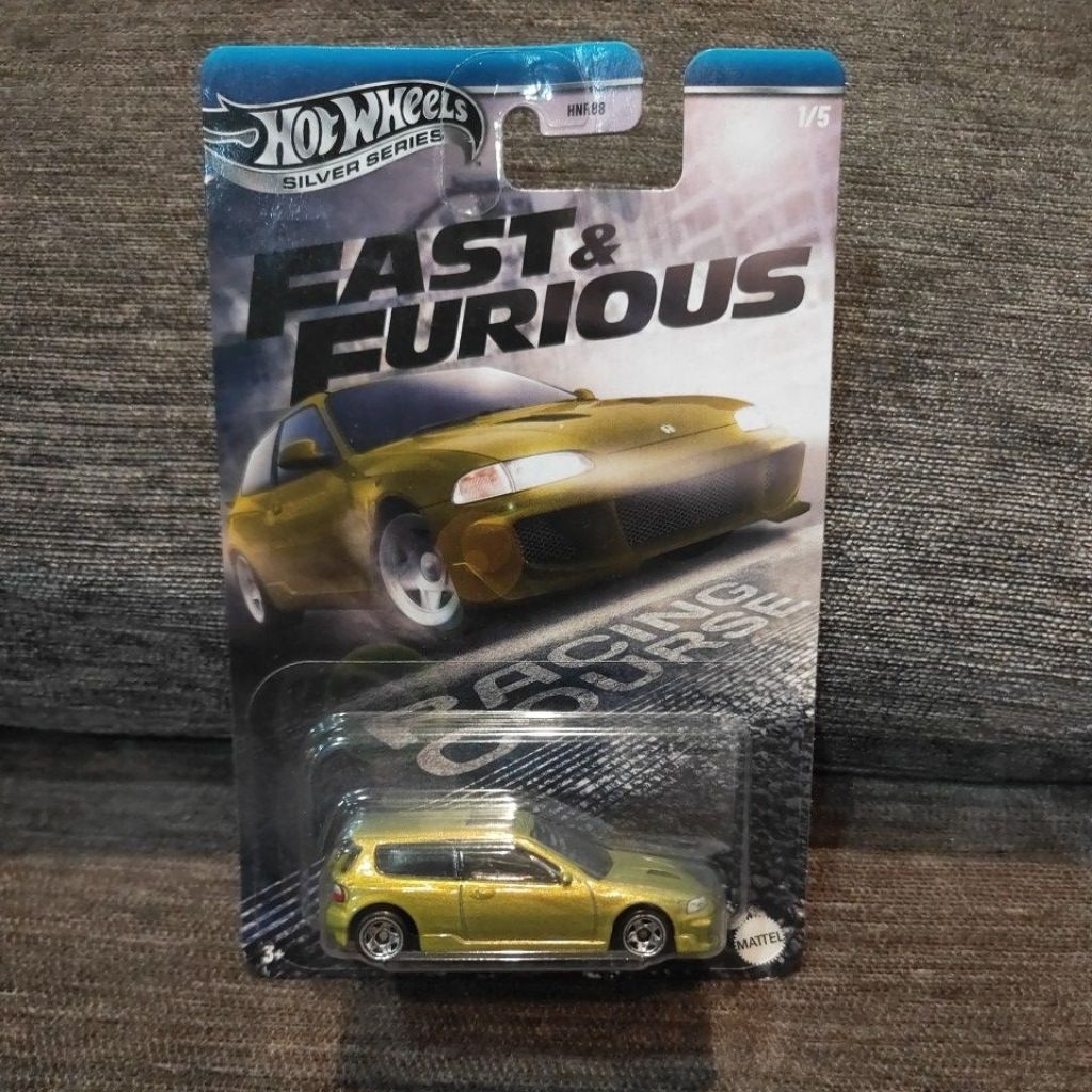 Hotwheels Fast Furious Honda Civic EG Kuning