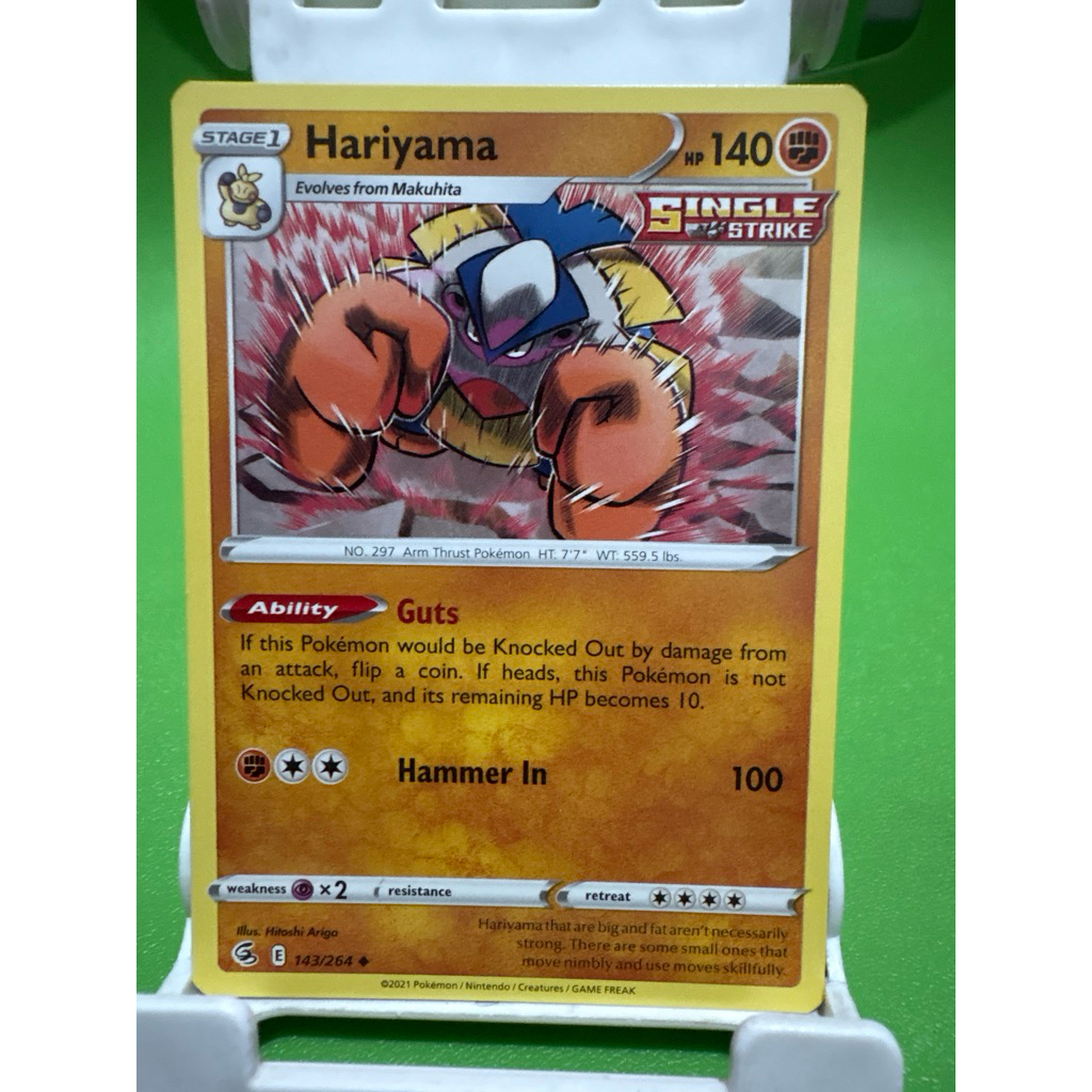 kartu pokemon original common hariyama 143/264