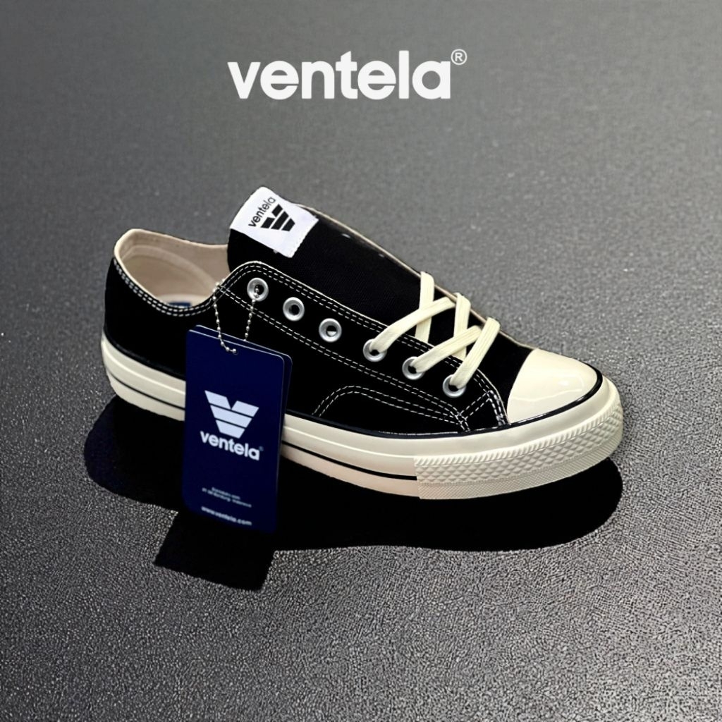 Ventela 70s Low Black Natural Original
