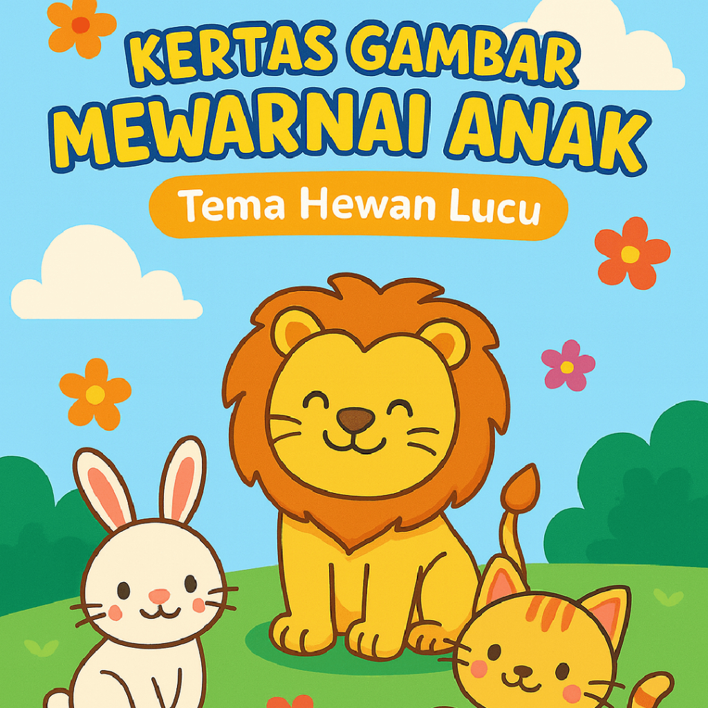 

Kertas Mewarnai Anak A5 Tema Hewan Lucu Rp300 per Lembar Minimal 10 Lembar