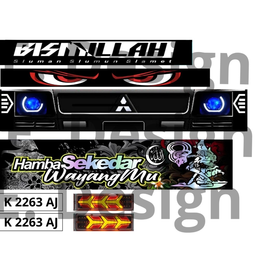 stiker miniatur l300 plastik variasi (D)