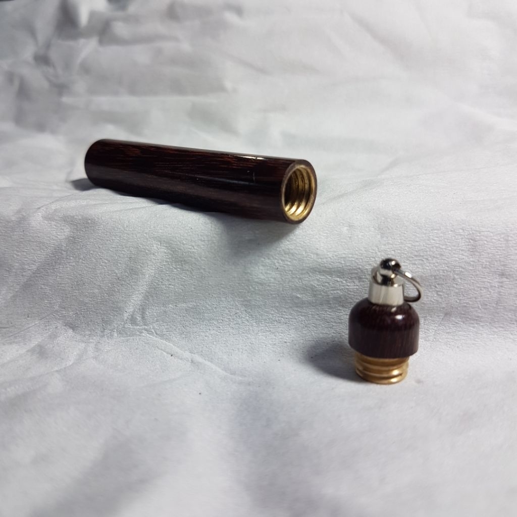 Liontin Tabung Drat Kayu Galih Asem Mati Ngurak