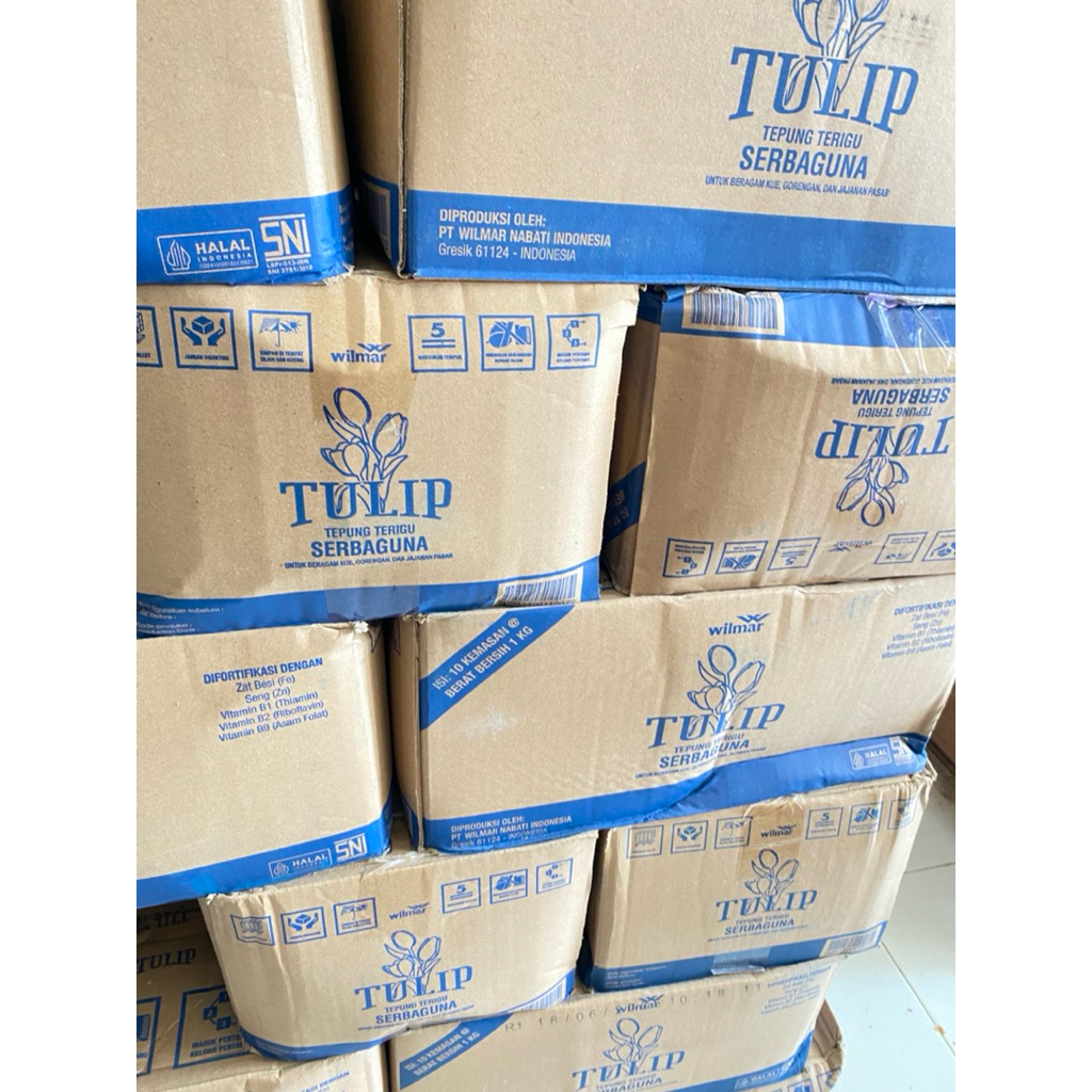 

1 Karton Tepung Terigu Tulip Serbaguna Isi 10pcs