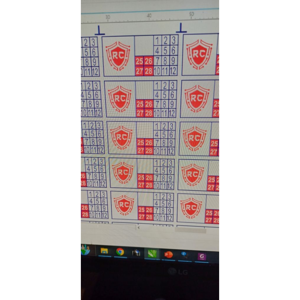 

cetak segel warranty 2x1cm