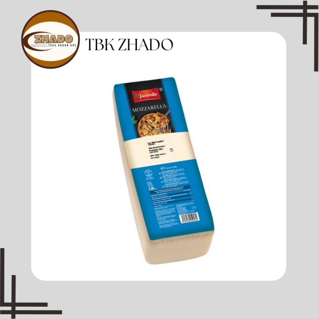 

MOZZARELLA MAESTRELLA 2.5kg /MOZZARELLA BLOCK 2.5KG