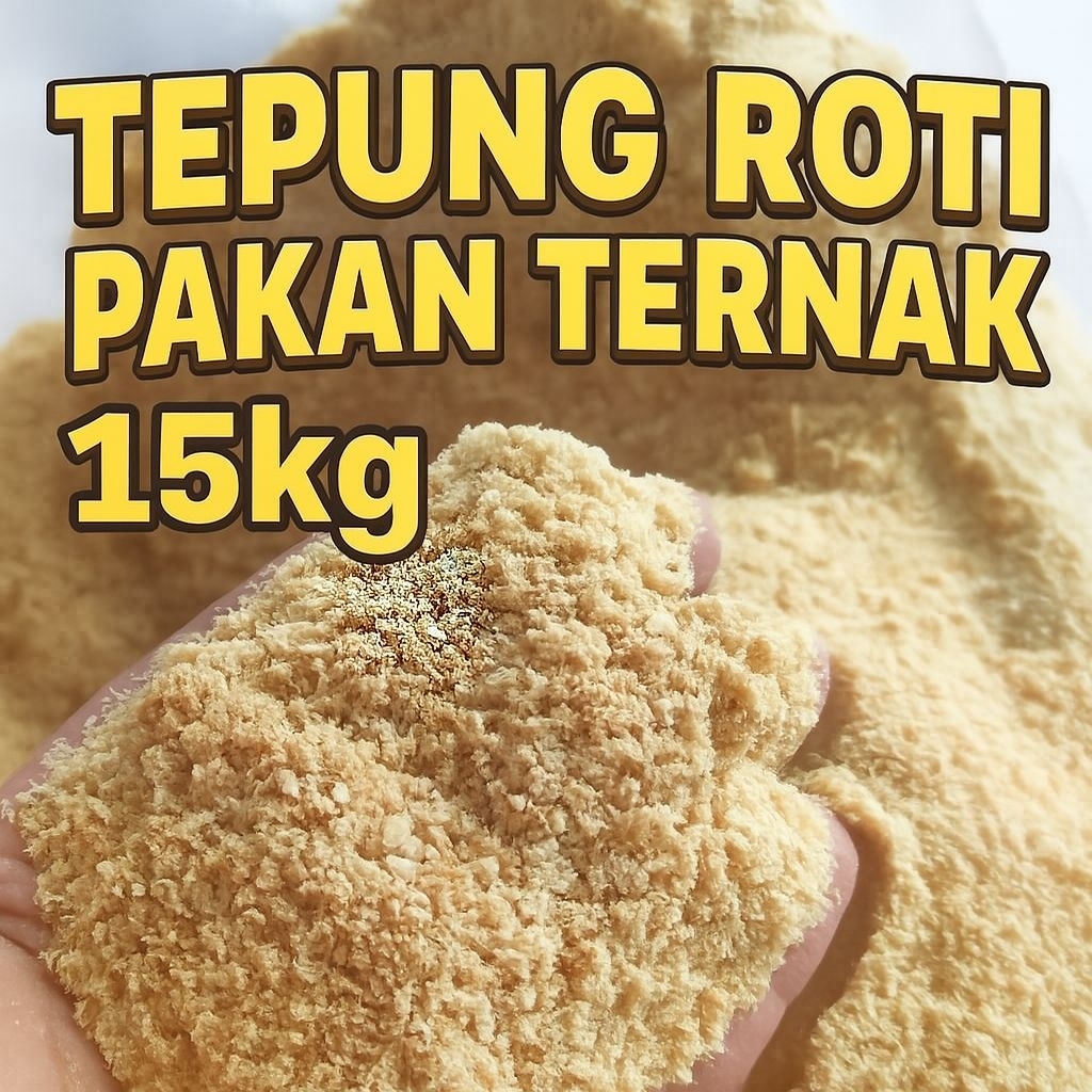 

Tepung Roti pakan ternak isi 15kg Tepung Roti