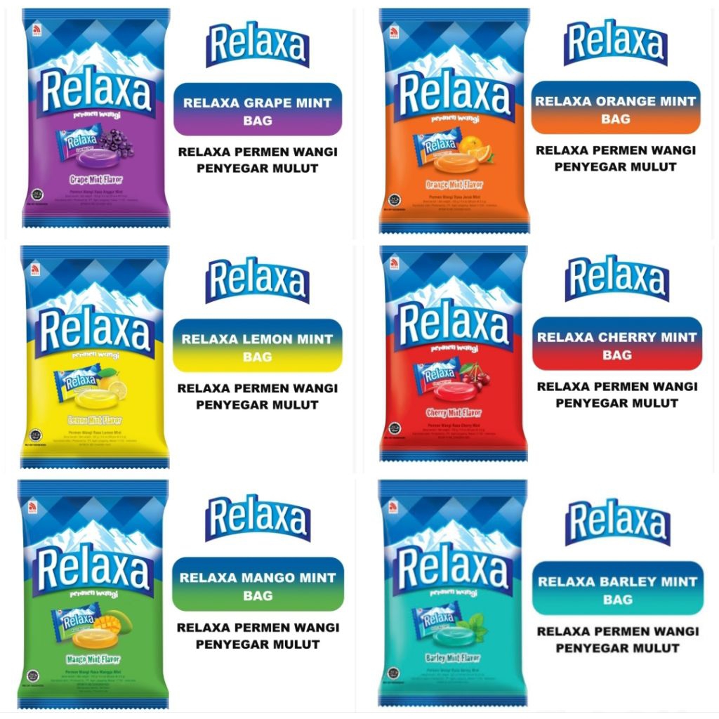 

RELAXA MINT CANDY KASAN BAG isi 50pcs