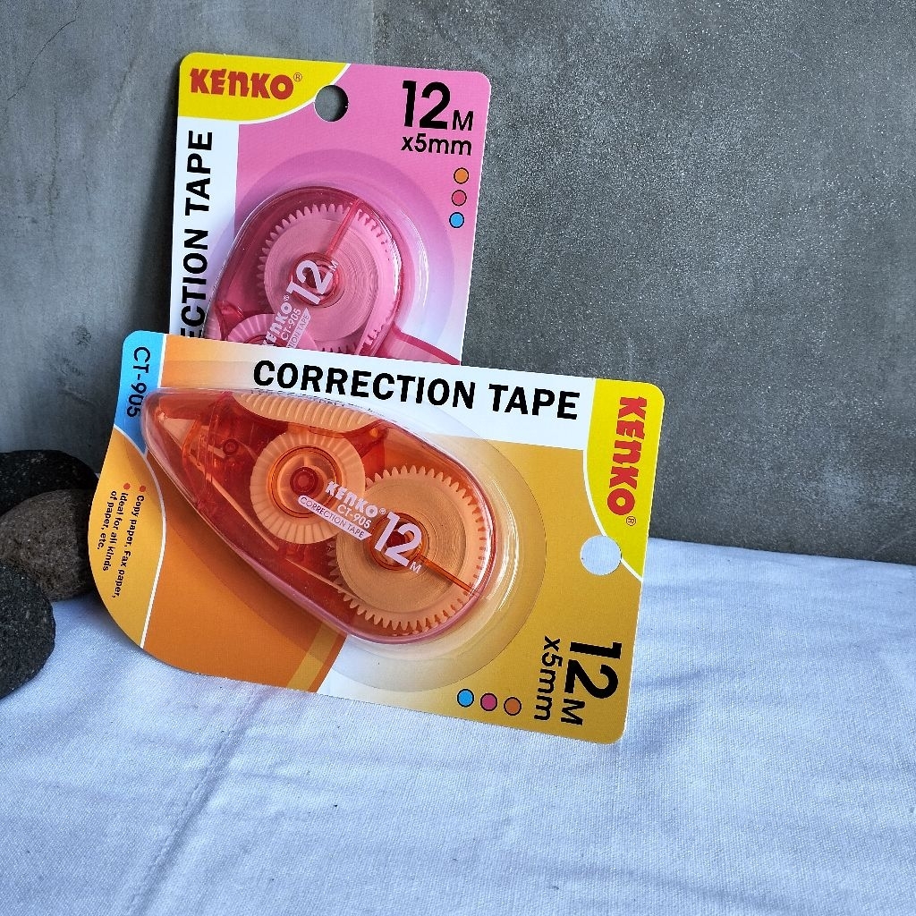 

[1pcs] Correction Tape 12m 5mm KENKO tipe x Kertas Alat Tulis MURAH