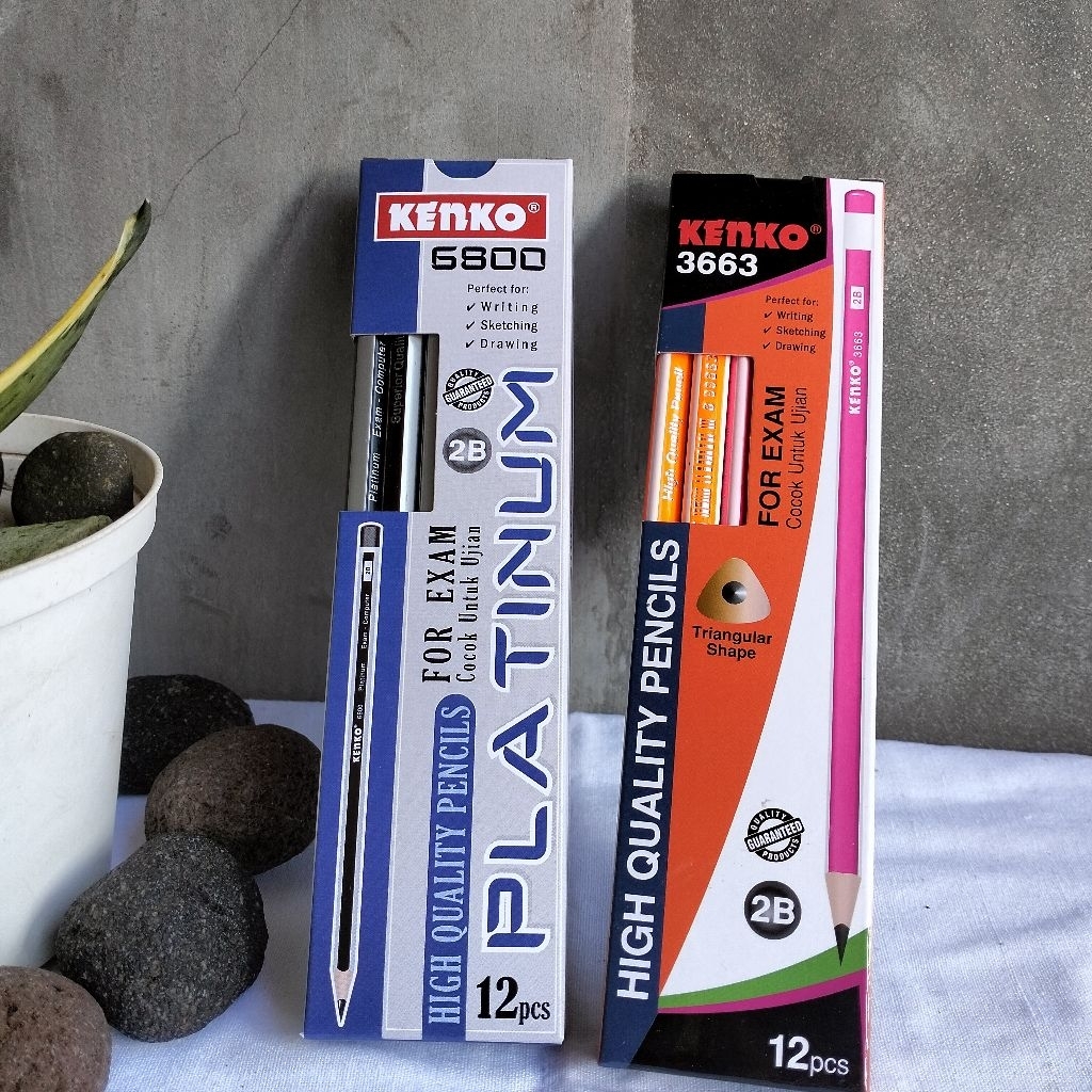 

Pensil 2B KENKO for exam, drawing High QUALITY Alat tulis sekolah kantor
