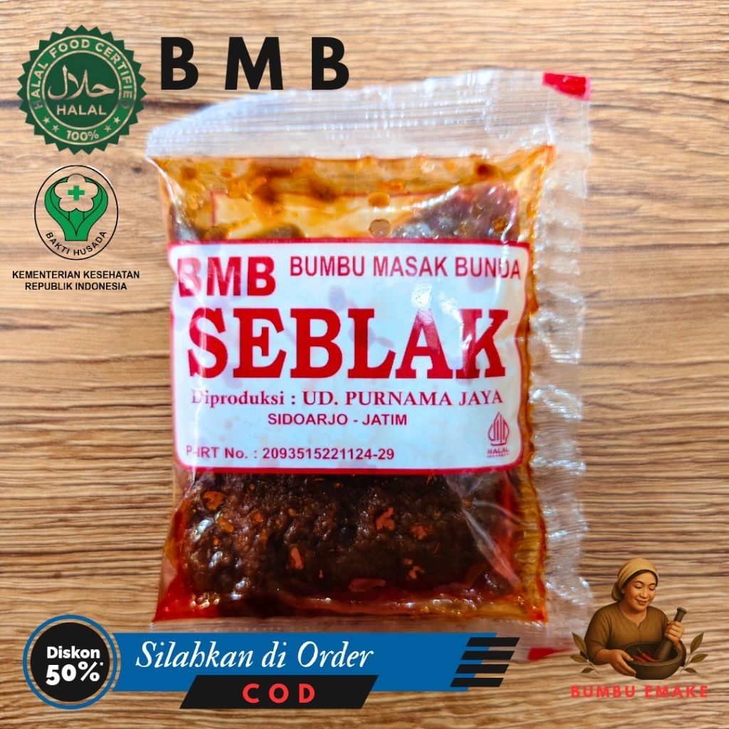 

BMB / BUMBU SEBLAK / BUMBU MASAK BUNDA / BUMBU INSTAN
