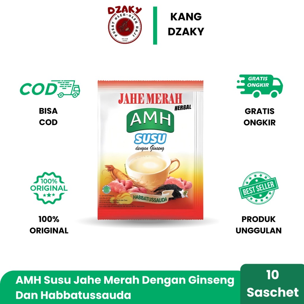 

Jahe Merah AMH Susu Dengan Ginseng Dan Habbatussauda | Per Renceng