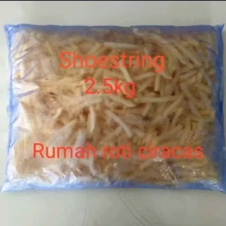 

KENTANG GORENG 2,5KG LUTOSA SHOESTRING FRENCH FRIES REPACK CURAH 2.5 KG