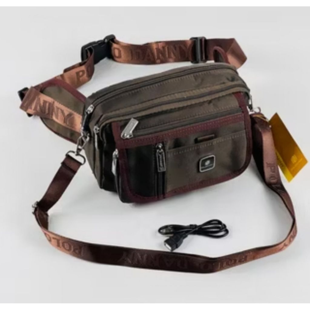 Tas Slempang Polo Danny Multi Fungsi Tas Pinggang Original Tas Slempang Tas Pinggang Waistbag