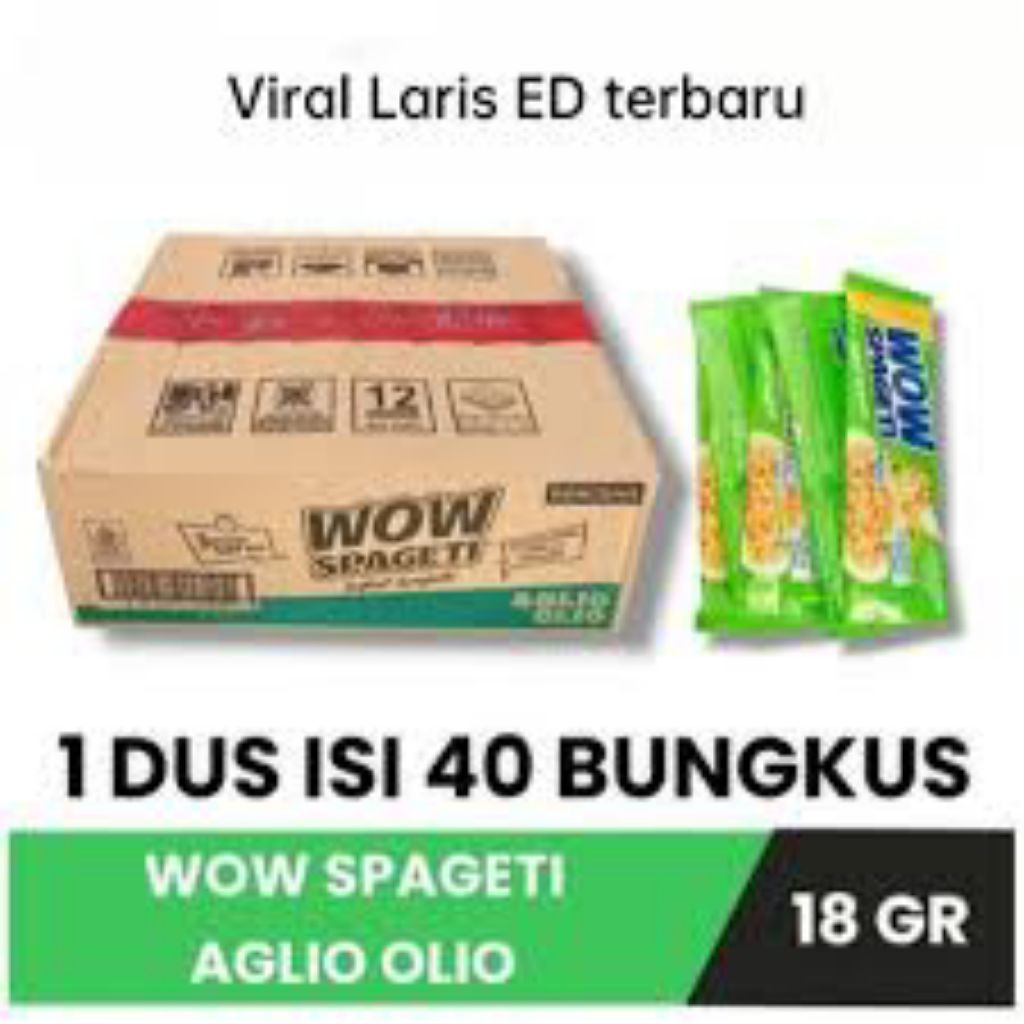

MIE WOW SPAGHETI 1DUS isi 40pcs