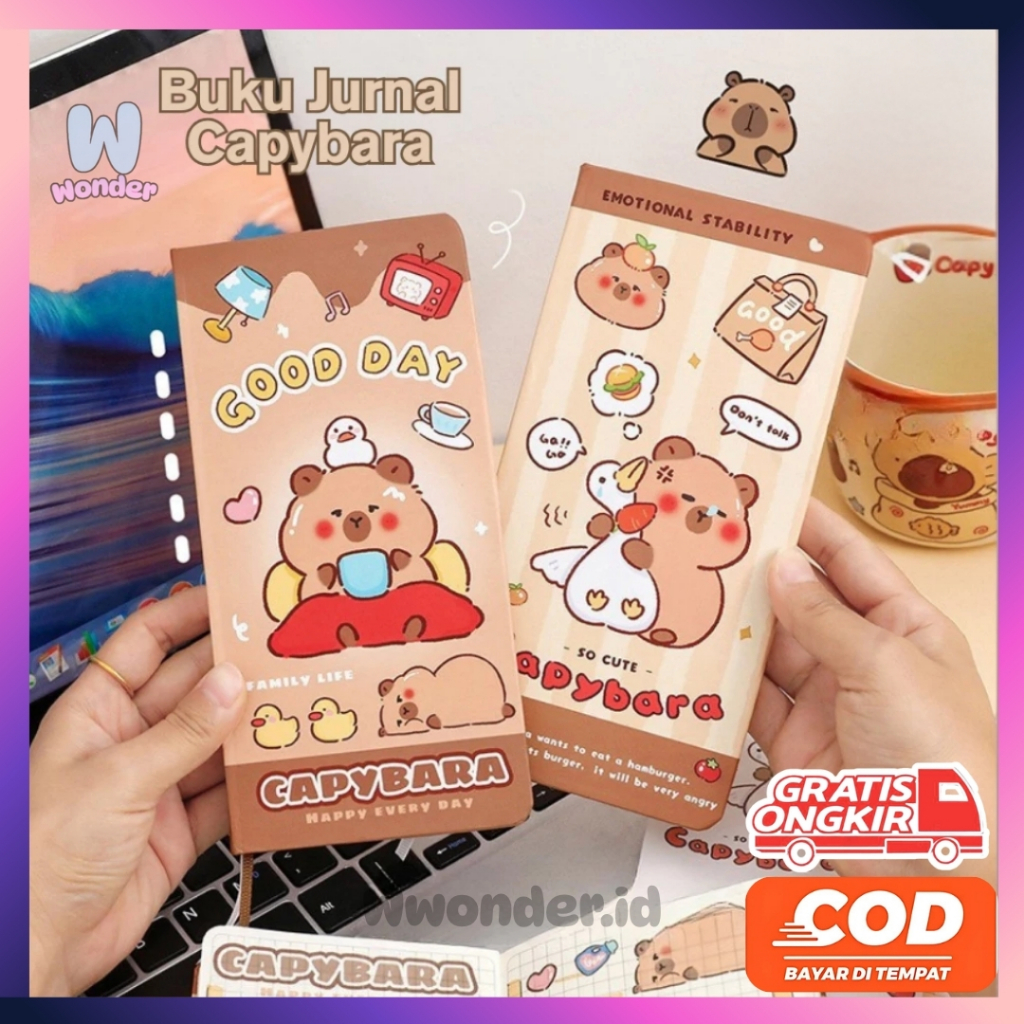 

WW Buku Tulis Diary Jurnal Hardcase Lucu Edisi Capybara TLD107