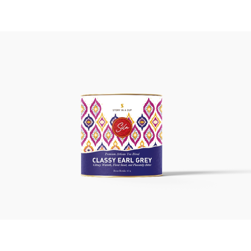 

Sila - Classy Earl Grey - Daily Gourmet - Artisan Tea Blend - Canister Mini - Teh Premium - Black Tea