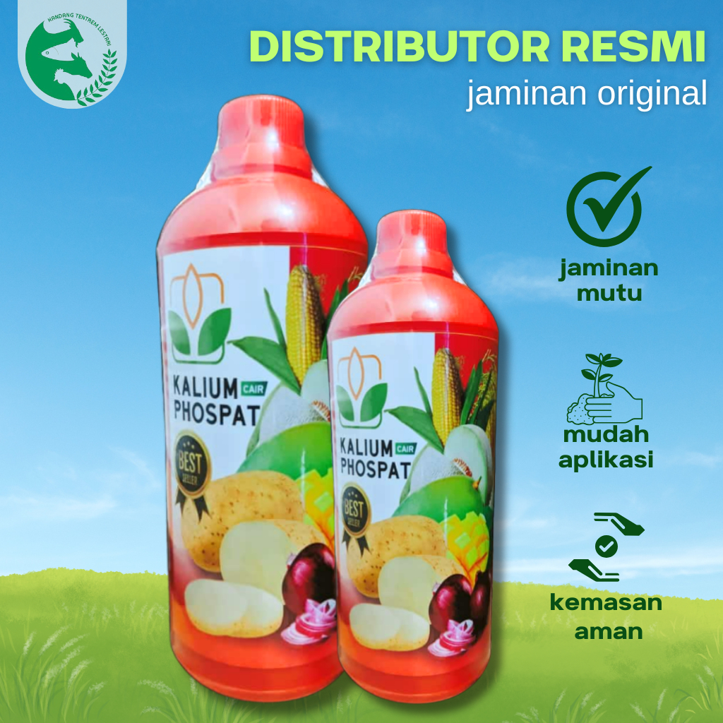 Pupuk KALIUM PHOSPAT Cair 1 liter Galaxy Memacu Pembungaan Memperbesar Umbi & Buah