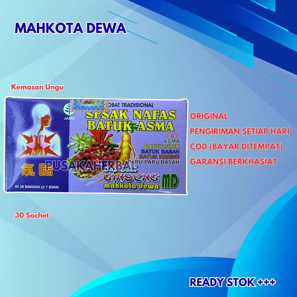 

Mahkota Dewa Kemasan Ungu Serbuk Isi 30 Sachet