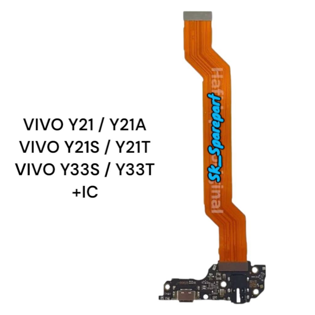 FLEXIBEL CHARGER VIVO Y21 / VIVO Y21A / VIVO Y21S / VIVO Y21T / VIVO Y33S / VIVO Y33T PAPAN CAS FULL