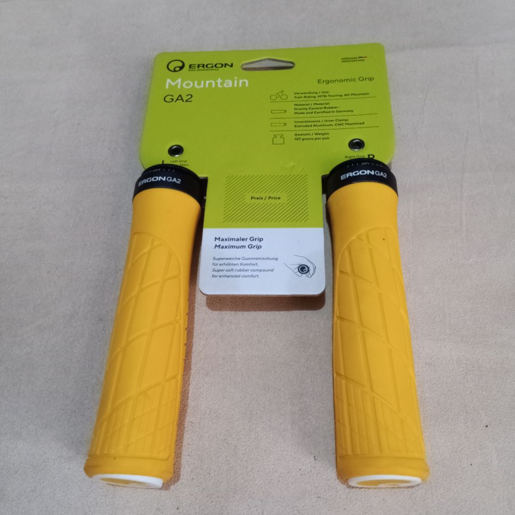 Ergon Grip GA2 – Handgrip Sepeda Ergonomis Anti Slip MTB / Trail / Enduro