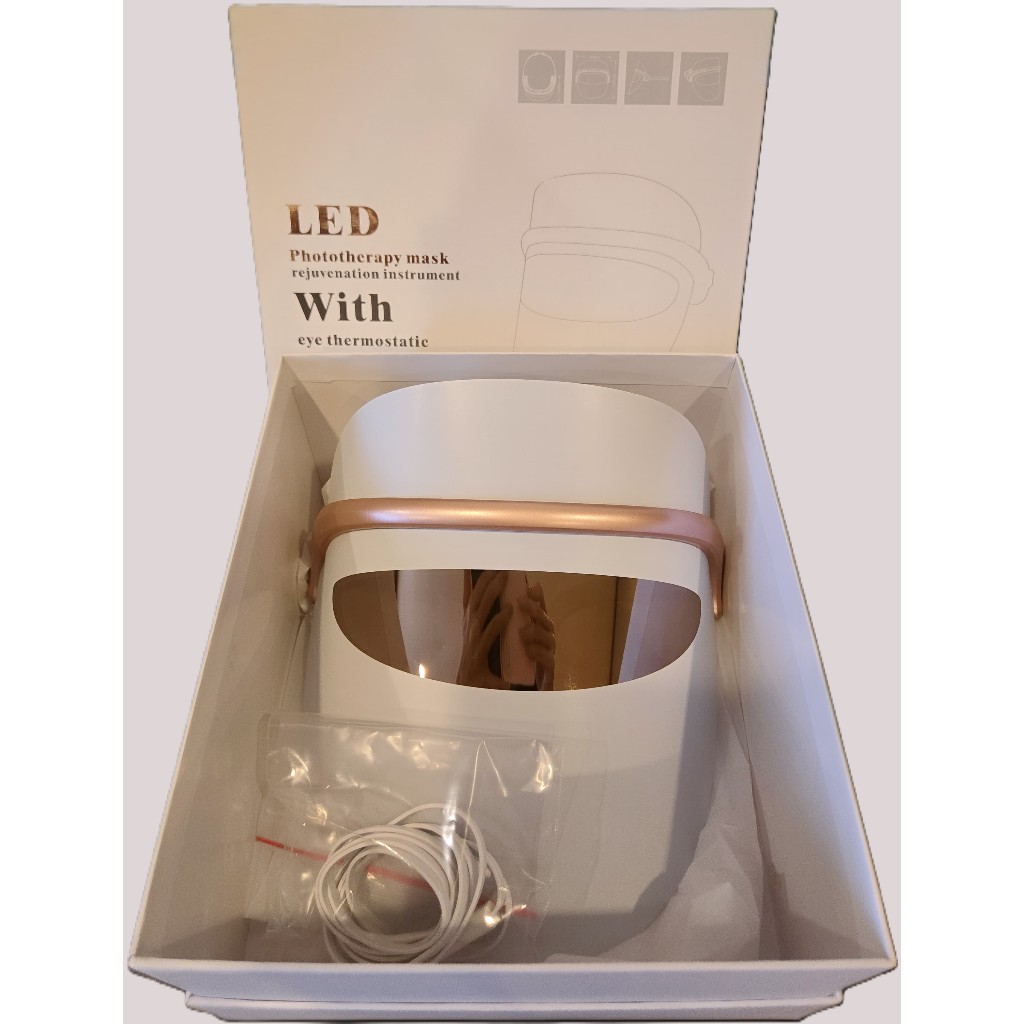 Dskinbooster LED THERAPY MASK- Masker Wajah LED Photon Therapy 7 warna untuk meremajakan kulit