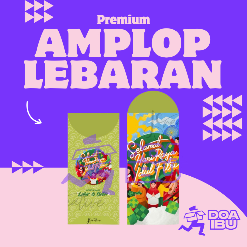 

[5 biji] amplop lebaran idul fitri / angpao lebaran idul fitri ukuran 8x10cm 8x16cm amplop idul fitri kecil besar tanggung