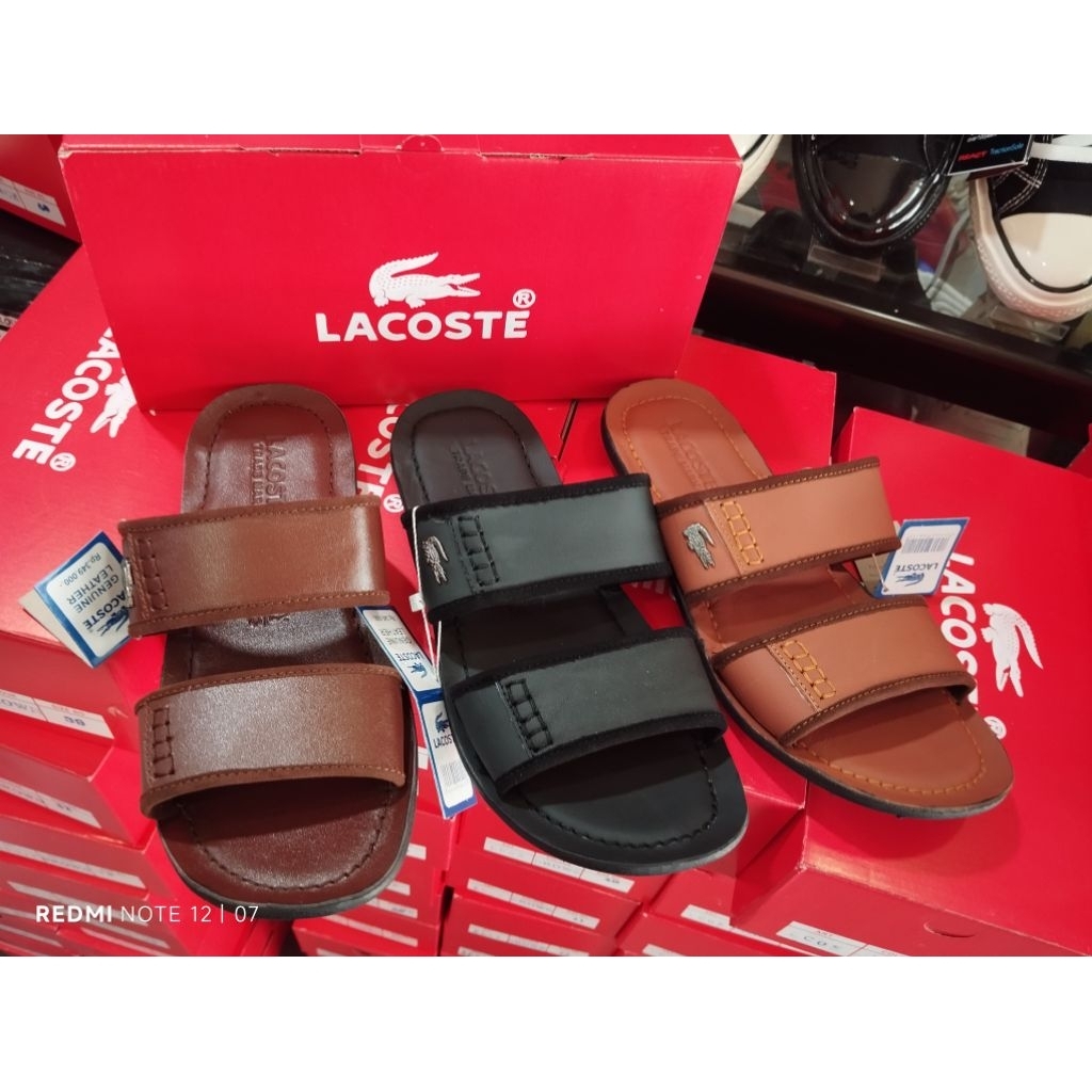sendal kulit pria lacoste 09